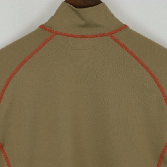 Trek Cycling Men's Large Brown Orange Poly Blend Full Zip Knit Casual Jacket - Picture 4 of 7